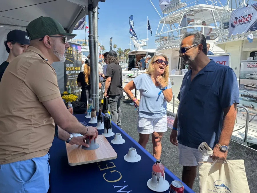 A Steadi demonstration for visitors at the Newport Beach Boat Show